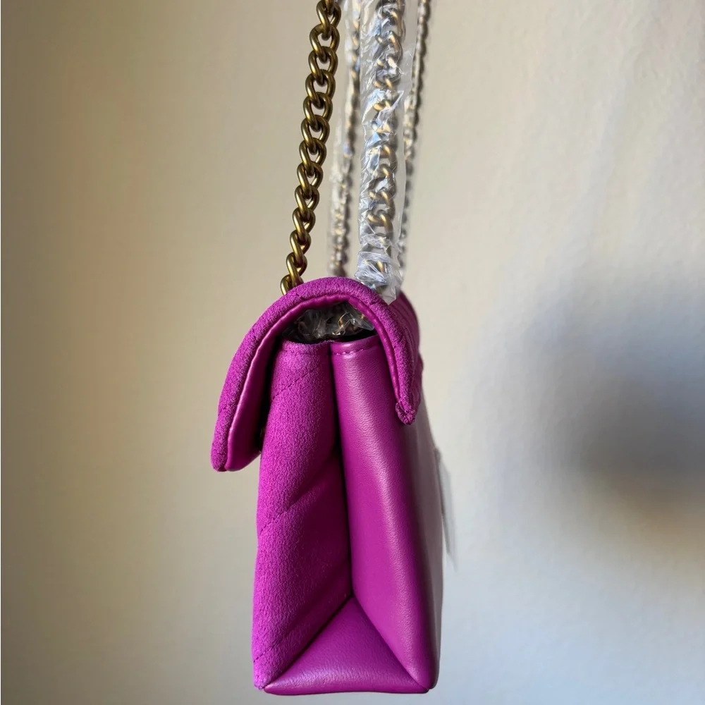 Kurt Geiger London mini Kensington pink leather bag